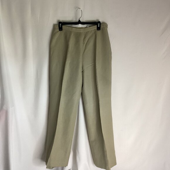 Le Suit Linen Blend Pants – Size 10 – Lined, Side Zip, Straight Leg - Picture 3 of 12